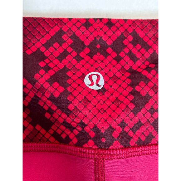 Lululemon Wunder Under Pant III (Reversible) Cranberry/Alarming - Sz 6 NWT - Picture 5 of 10